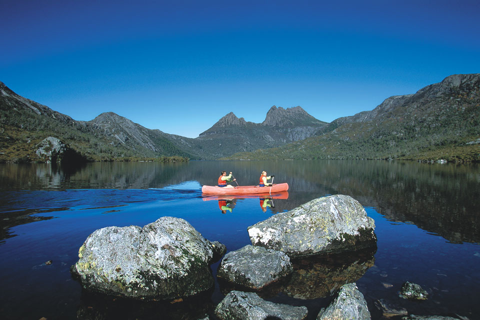 Canoeing in Cradle Mountain